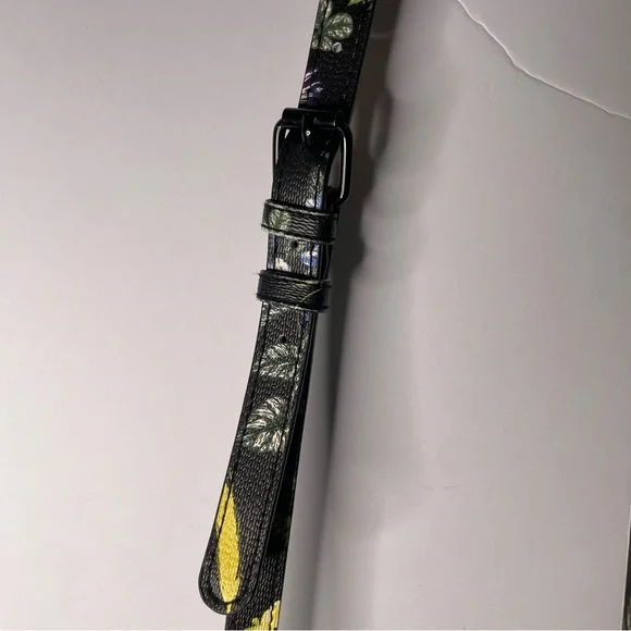 Steve Madden Black Floral Crossbody Chain & Adjustable Strap Zipper Closure EUC - Picture 8 of 11